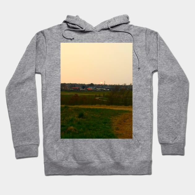 Beautiful Sunset Sky In The Countryside Hoodie by colorful444